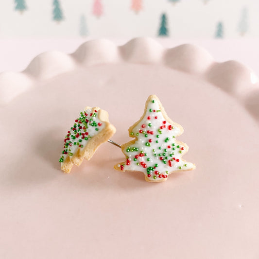 Christmas Tree Sugar Cookie Earrings