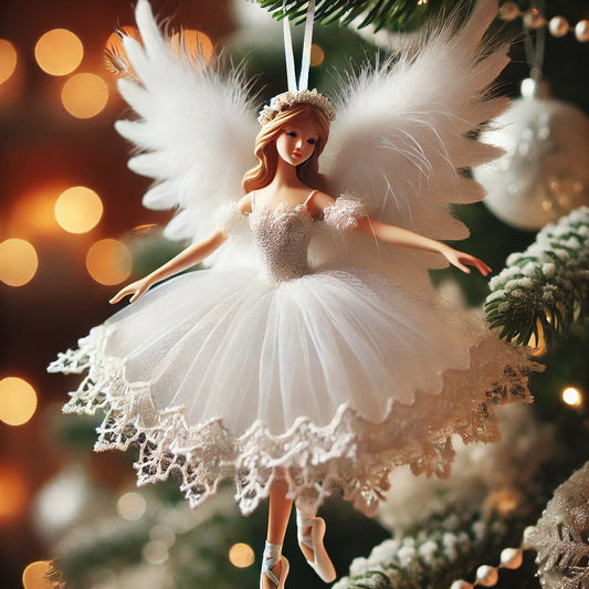 Ballet Dancing Angel Xmas Tree Ornament